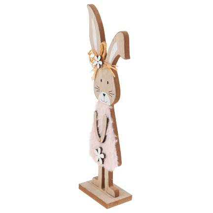 TG77277 Osterdekoration Ornament, Holzhase, Osterfigur