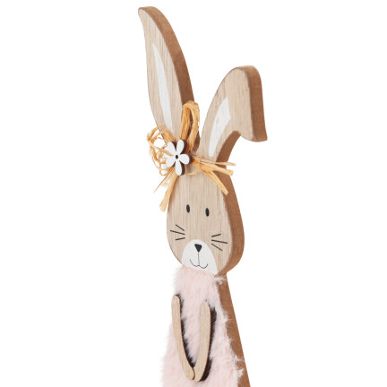 TG77277 Osterdekoration Ornament, Holzhase, Osterfigur