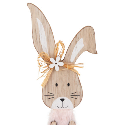TG77277 Osterdekoration Ornament, Holzhase, Osterfigur