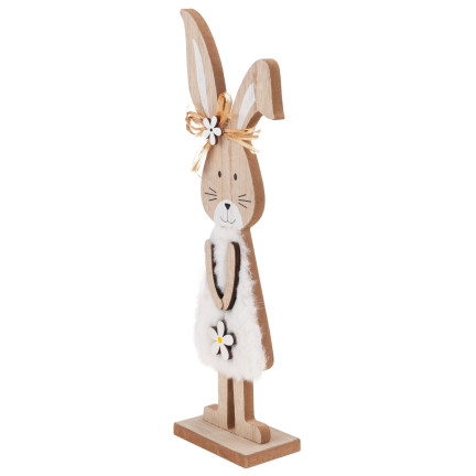 TG77277 Osterdekoration Ornament, Holzhase, Osterfigur