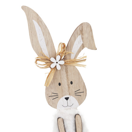 TG77277 Osterdekoration Ornament, Holzhase, Osterfigur