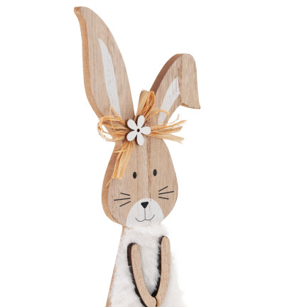 TG77277 Osterdekoration Ornament, Holzhase, Osterfigur