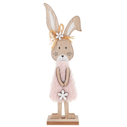 TG77277 Osterdekoration Ornament, Holzhase, Osterfigur