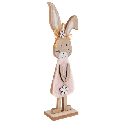 TG77277 Osterdekoration Ornament, Holzhase, Osterfigur