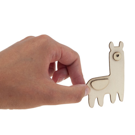 TG77430 MALSET HOLZMAGNETE TIERE FARBEN