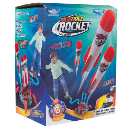 TG77431 SPIELZEUG-RAKETENWERFER SCHAUMSTOFFRAKETE MIT PUMPE FÜR KINDER