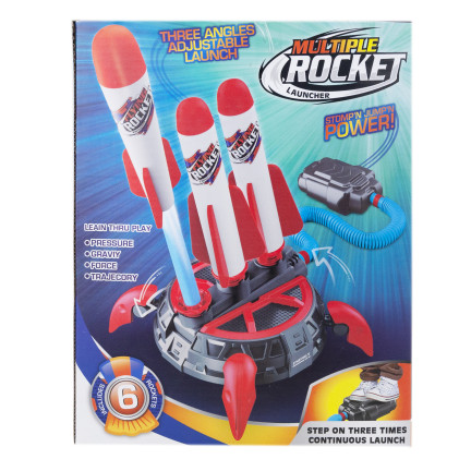 TG77431 SPIELZEUG-RAKETENWERFER SCHAUMSTOFFRAKETE MIT PUMPE FÜR KINDER