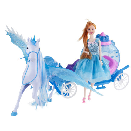 TG77482 PUPPENWAGEN MIT PEHAZ EINHORN UND PUPPENWAGEN EISLAND