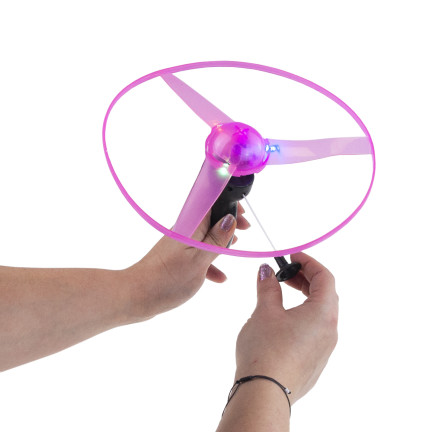 TG77580 ODPALOVACÍ VRTULE LÉTAJÍCÍHO DISKU SVÍTÍCÍ RGB VELKÁ