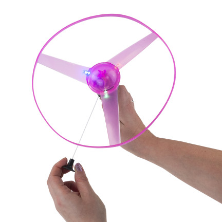 TG77580 ODPALOVACÍ VRTULE LÉTAJÍCÍHO DISKU SVÍTÍCÍ RGB VELKÁ