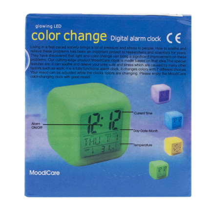 Wecker chamäleon LCD leuchtet mit thermometer kalender
