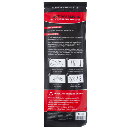 TG77588 EINLEGESOHLENWÄRMER SCHUH FUSSWÄRMER CHEMISCH HOT PACK