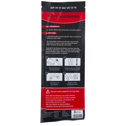 TG77589 EINLEGESOHLENWÄRMER SCHUH FUSSWÄRMER CHEMISCH HOT PACK