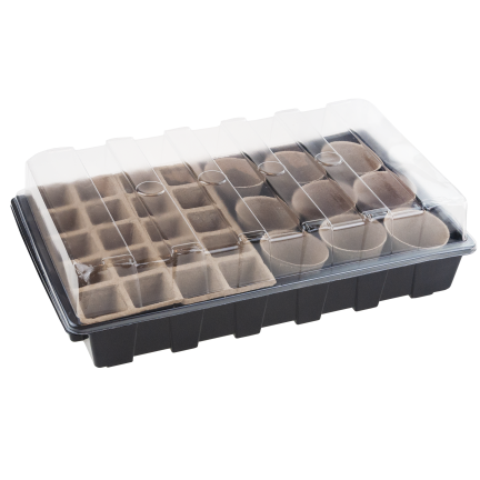 TG77610 Mini skleník POVRCHOVÁ KULTIVACE SADA THORF CONTAINERS Rukavice