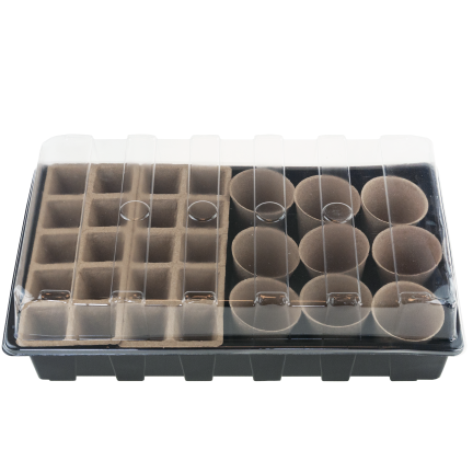 TG77610 Mini skleník POVRCHOVÁ KULTIVACE SADA THORF CONTAINERS Rukavice