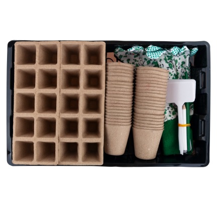 TG77610 Mini skleník POVRCHOVÁ KULTIVACE SADA THORF CONTAINERS Rukavice