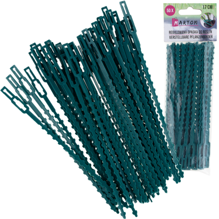 TG77621 Pflanzenklammern, Gartenklammern, Clips, Kletterklammern, 50 Stück.