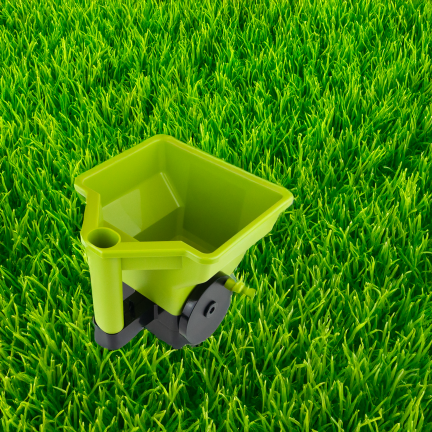 TG77629 Fertilizer and Seed Spreader, Adjustable Hand Spreader, Portable Grass and Sand Spreader