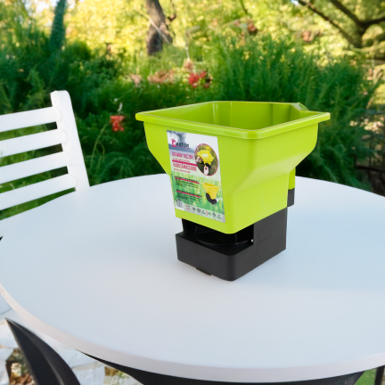 TG77629 Fertilizer and Seed Spreader, Adjustable Hand Spreader, Portable Grass and Sand Spreader