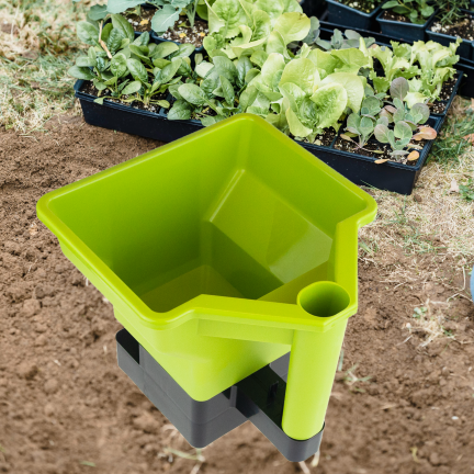 TG77629 Fertilizer and Seed Spreader, Adjustable Hand Spreader, Portable Grass and Sand Spreader