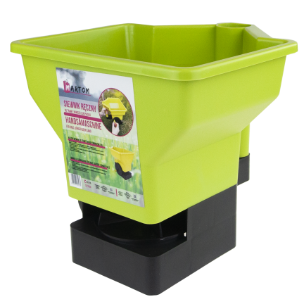 TG77629 Fertilizer and Seed Spreader, Adjustable Hand Spreader, Portable Grass and Sand Spreader