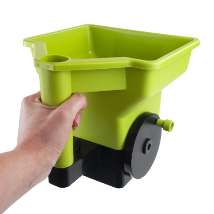 TG77629 Fertilizer and Seed Spreader, Adjustable Hand Spreader, Portable Grass and Sand Spreader
