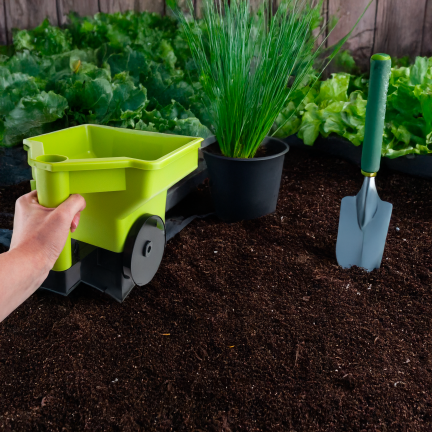 TG77629 Fertilizer and Seed Spreader, Adjustable Hand Spreader, Portable Grass and Sand Spreader