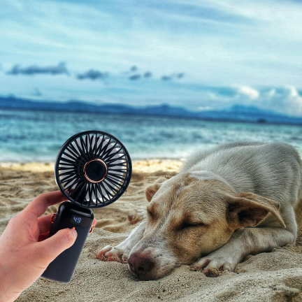 TG77644 VĚTRÁK VĚTRNÝ MLÝN MINI RUČNÍ VENTILÁTOR CESTOVNÍ PLÁŽOVÝ VENTILÁTOR