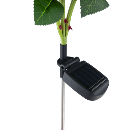 TG77662 SOLAR GARDEN LAMPS LED ROSE SOLAR LAMPS Künstliche Blumen