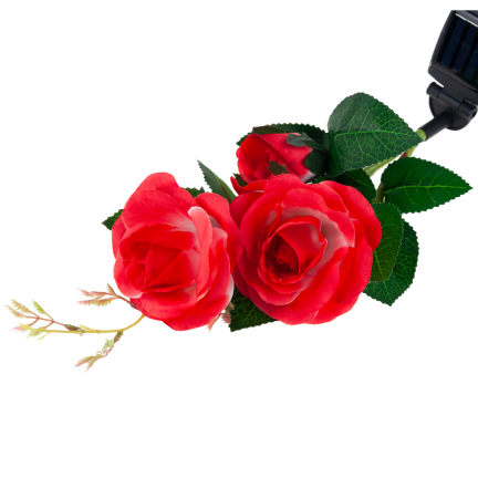 TG77662 SOLAR GARDEN LAMPS LED ROSE SOLAR LAMPS Künstliche Blumen