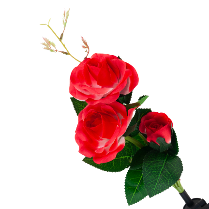 TG77662 SOLAR GARDEN LAMPS LED ROSE SOLAR LAMPS Künstliche Blumen