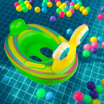 Aufblasbare schnecke schwimmen strand rad für den pool