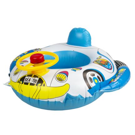 TG77791 Kids' Swimming Ring: Inflatable Car with Steering Wheel