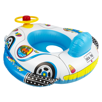 TG77791 Kids' Swimming Ring: Inflatable Car with Steering Wheel
