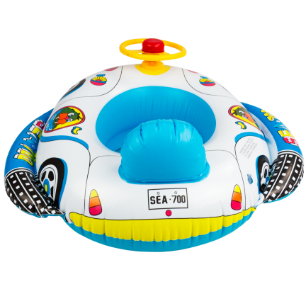 TG77791 Kids' Swimming Ring: Inflatable Car with Steering Wheel
