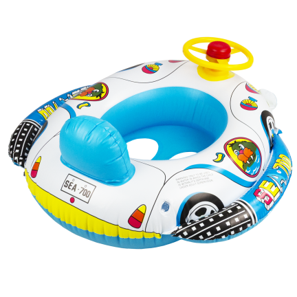 TG77791 Kids' Swimming Ring: Inflatable Car with Steering Wheel