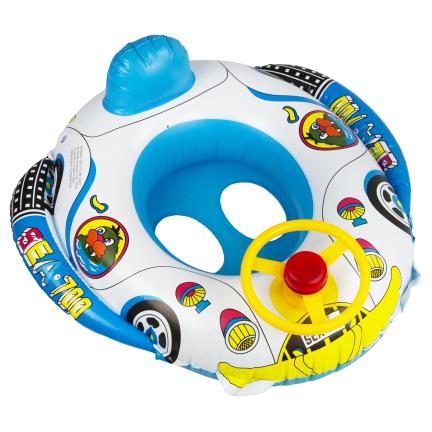 TG77791 Kids' Swimming Ring: Inflatable Car with Steering Wheel