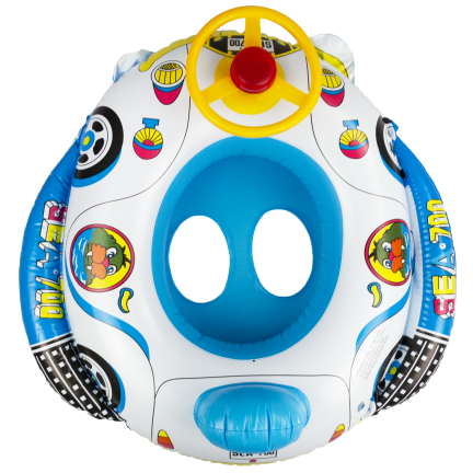TG77791 Kids' Swimming Ring: Inflatable Car with Steering Wheel
