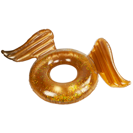 TG77793 AUFBLASBARES RAD MIT FLÜGELN GLITZERFLÜGEL ZUM SCHWIMMEN