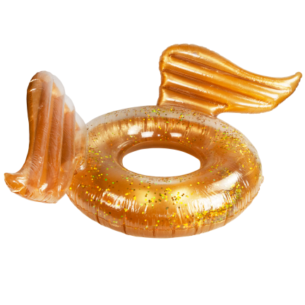 TG77793 AUFBLASBARES RAD MIT FLÜGELN GLITZERFLÜGEL ZUM SCHWIMMEN