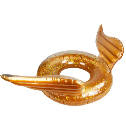 TG77793 AUFBLASBARES RAD MIT FLÜGELN GLITZERFLÜGEL ZUM SCHWIMMEN