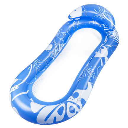 TG77796 AUFBLASBARE STRANDMATRATZE ZUM SCHWIMMEN MIT NETZPOOLKISSEN