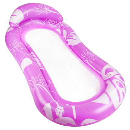 TG77796 AUFBLASBARE STRANDMATRATZE ZUM SCHWIMMEN MIT NETZPOOLKISSEN