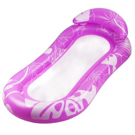 TG77796 AUFBLASBARE STRANDMATRATZE ZUM SCHWIMMEN MIT NETZPOOLKISSEN