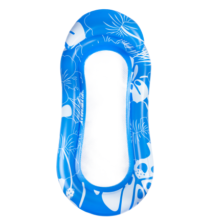 TG77796 AUFBLASBARE STRANDMATRATZE ZUM SCHWIMMEN MIT NETZPOOLKISSEN