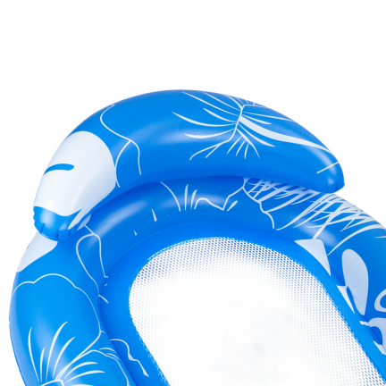 TG77796 AUFBLASBARE STRANDMATRATZE ZUM SCHWIMMEN MIT NETZPOOLKISSEN