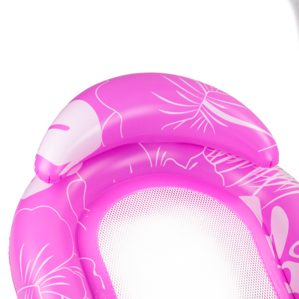 TG77796 AUFBLASBARE STRANDMATRATZE ZUM SCHWIMMEN MIT NETZPOOLKISSEN