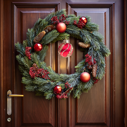 TG78529-3 POLYSTYROL-KUGEL 6 STÜCK BURGUNDERROT GLITZERND