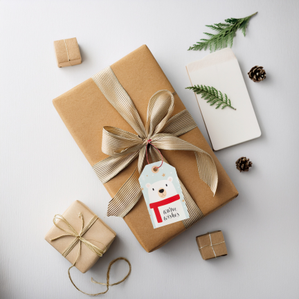 Geschenkanhänger, Geschenketiketten, Papier, Weihnachten, gemischte Designs, 24 Stück.