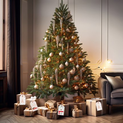 Geschenkanhänger, Geschenketiketten, Papier, Weihnachten, gemischte Designs, 24 Stück.